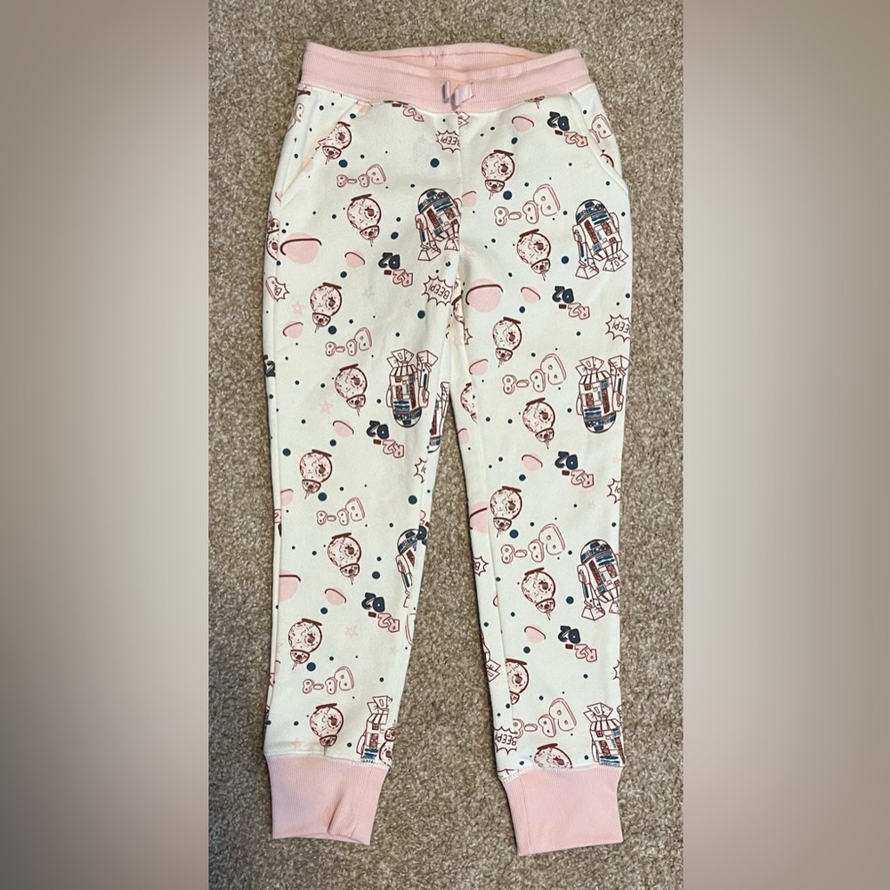 Star Wars BB8 & R2D2 Girls Sweatpants, Size Small NWOT